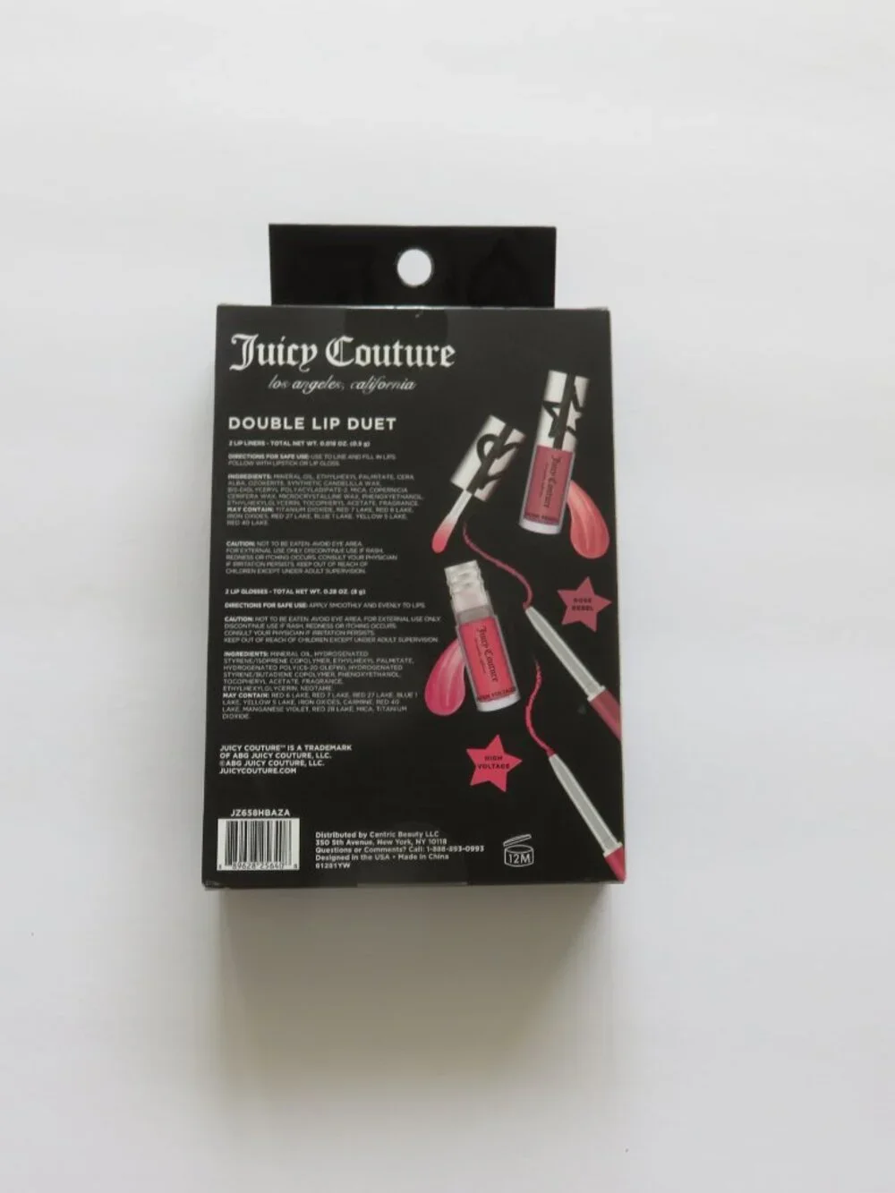 (#143) Juicy Couture Double Lip Duet - High Voltage & Rose Rebel (Pink/Coral)
